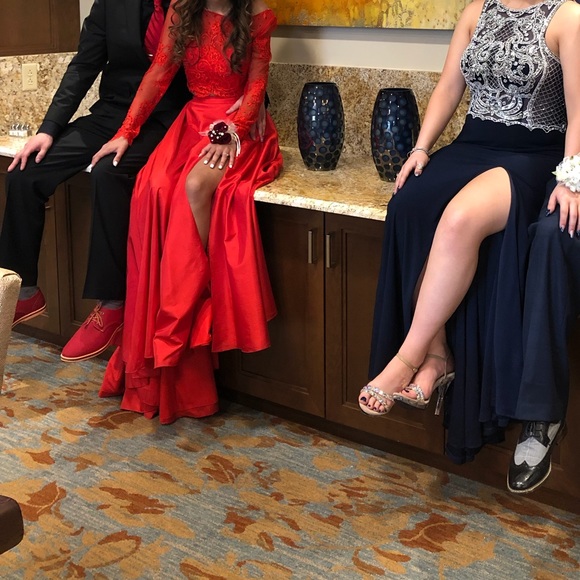 Sherri Hill Two Piece Prom Dress - Picture 5 of 5